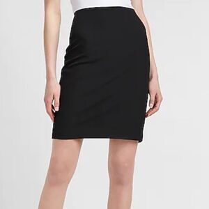 NEW Josephine Chaus Simple Black Cotton Pencil Skirt Size 6